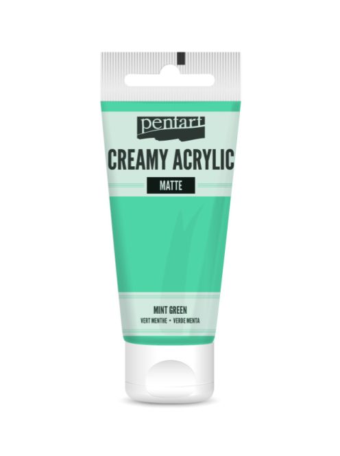Pentart Krémes Akrilfesték - Matt Mentazöld - 60ml