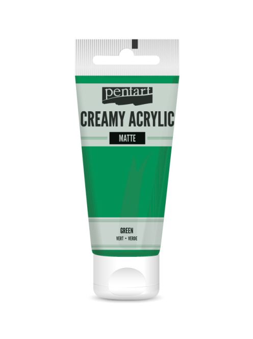 Pentart Krémes Akrilfesték - Matt Zöld - 60ml