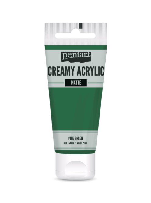 Pentart Krémes Akrilfesték - Matt Fenyőzöld - 60ml
