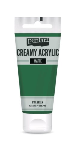 Pentart Krémes Akrilfesték - Matt Fenyőzöld - 60ml