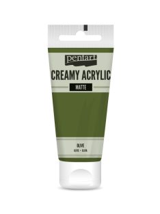 Pentart Krémes Akrilfesték - Matt Olíva - 60ml