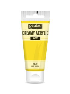 Pentart Krémes Akrilfesték - Matt Sárga - 60ml