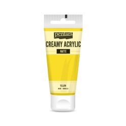Pentart Krémes Akrilfesték - Matt Sárga - 60ml