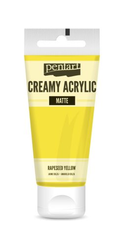 Pentart Krémes Akrilfesték - Matt Repcesárga - 60ml