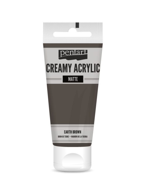 Pentart Krémes Akrilfesték - Matt Földbarna - 60ml