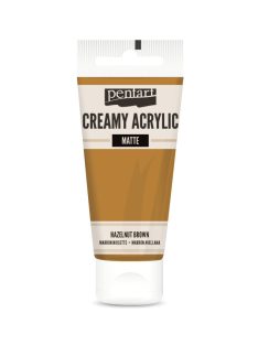 Pentart Krémes Akrilfesték - Matt Mogyoróbarna - 60ml