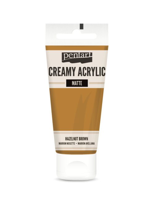 Pentart Krémes Akrilfesték - Matt Mogyoróbarna - 60ml