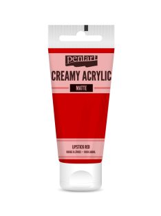 Pentart Krémes Akrilfesték - Matt Rúzspiros - 60ml