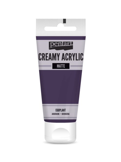 Pentart Krémes Akrilfesték - Matt Padlizsán - 60ml