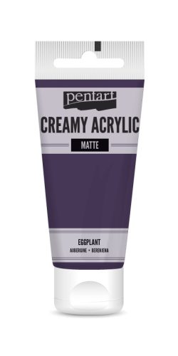 Pentart Krémes Akrilfesték - Matt Padlizsán - 60ml