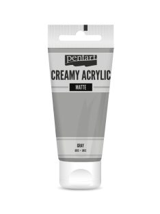 Pentart Krémes Akrilfesték - Matt Szürke - 60ml