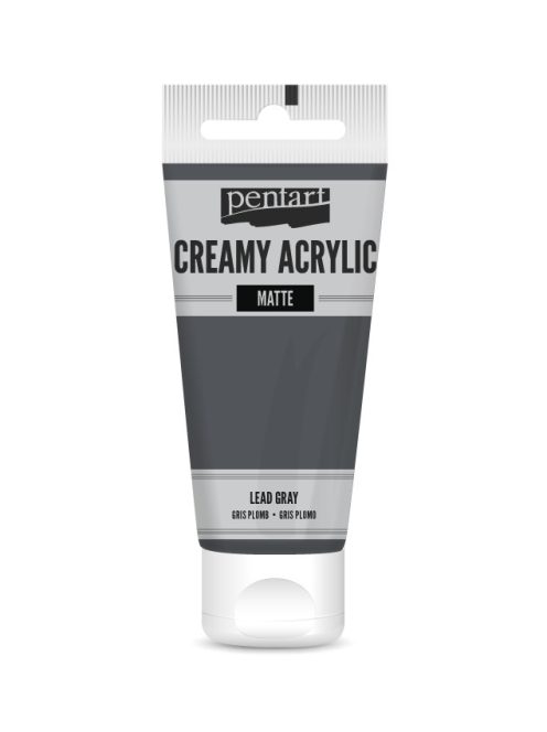 Pentart Krémes Akrilfesték - Matt Ólomszürke - 60ml