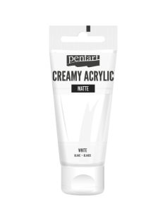 Pentart Krémes Akrilfesték - Matt Fehér - 60ml
