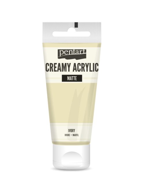Pentart Krémes Akrilfesték - Matt Elefántcsont - 60ml