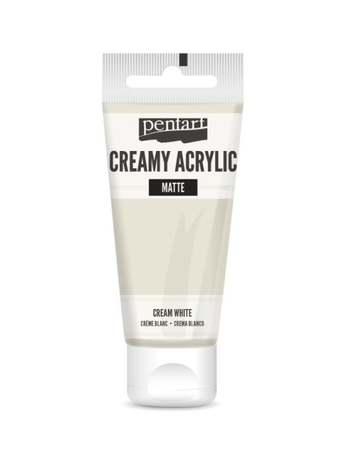 Pentart Krémes Akrilfesték - Matt Krémfehér - 60ml