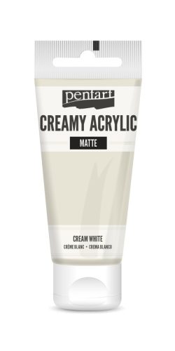 Pentart Krémes Akrilfesték - Matt Krémfehér - 60ml