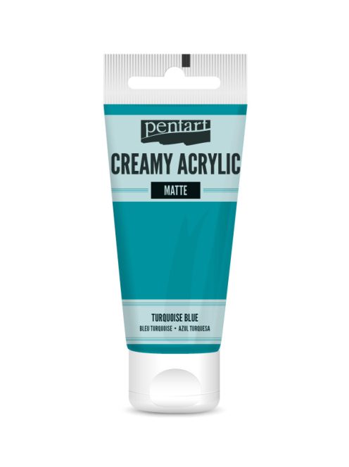 Pentart Krémes Akrilfesték - Matt Türkizkék - 60ml