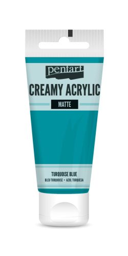 Pentart Krémes Akrilfesték - Matt Türkizkék - 60ml