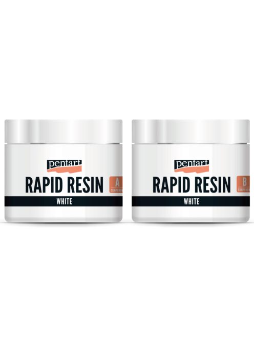 Pentart Rapid gyanta 1:1 szett - fehér 2 x 80ml 