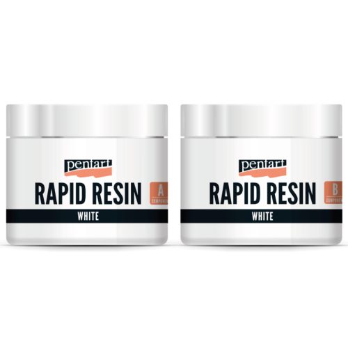 Pentart Rapid gyanta 1:1 szett - fehér 2 x 80ml 