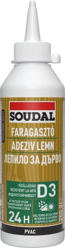 SOUDAL 65A - D3 vízálló faragasztó - 250g