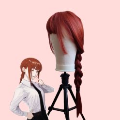 Sötétvörös hosszú cosplay paróka