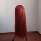 Sötétvörös hosszú cosplay paróka