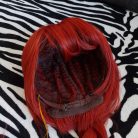 Sötétvörös hosszú cosplay paróka