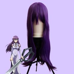 Lila hosszú cosplay paróka "B"