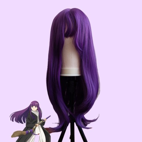 Lila hosszú cosplay paróka "C"