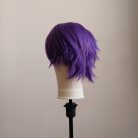 Lila rövid cosplay paróka